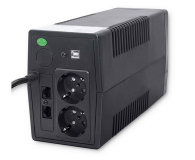 Qoltec Monolith (1000VA/ 600W, 2x Schuko,USB typ B, 2x RJ45) - 1546167 - zdjęcie 3